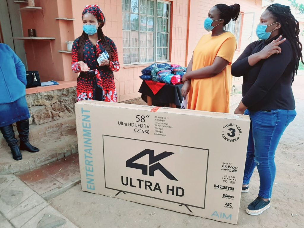 58'inch 4K Ultra HD TV donation by Pick n Pay